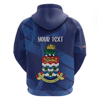Personalised Cayman Islands Hoodie Coat Of Arms Grunge Style - Wonder Print Shop