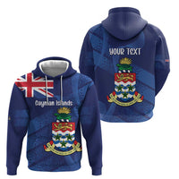 Personalised Cayman Islands Hoodie Coat Of Arms Grunge Style - Wonder Print Shop