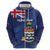 Personalised Cayman Islands Hoodie Coat Of Arms Grunge Style - Wonder Print Shop