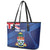 Personalised Cayman Islands Leather Tote Bag Coat Of Arms Grunge Style
