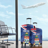 Personalised Cayman Islands Luggage Cover Coat Of Arms Grunge Style - Wonder Print Shop