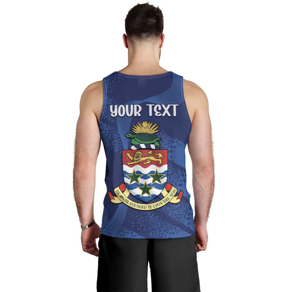 Personalised Cayman Islands Men Tank Top Coat Of Arms Grunge Style - Wonder Print Shop