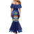 Personalised Cayman Islands Mermaid Dress Coat Of Arms Grunge Style - Wonder Print Shop
