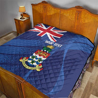 Personalised Cayman Islands Quilt Coat Of Arms Grunge Style - Wonder Print Shop
