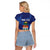 Personalised Cayman Islands Raglan Cropped T Shirt Coat Of Arms Grunge Style - Wonder Print Shop