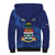 Personalised Cayman Islands Sherpa Hoodie Coat Of Arms Grunge Style - Wonder Print Shop