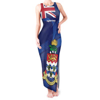 Personalised Cayman Islands Tank Maxi Dress Coat Of Arms Grunge Style - Wonder Print Shop