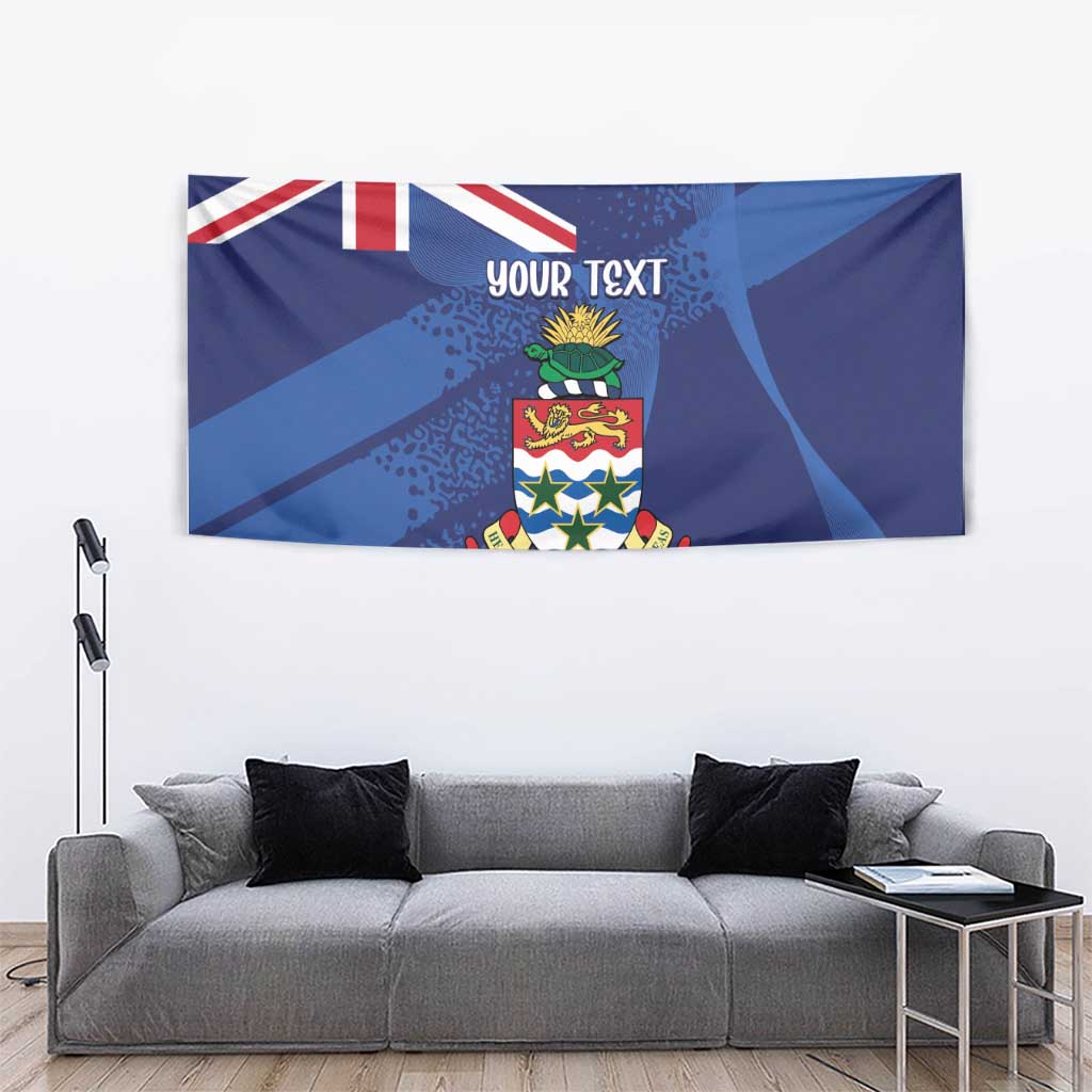 Personalised Cayman Islands Tapestry Coat Of Arms Grunge Style - Wonder Print Shop