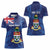 Personalised Cayman Islands Women Polo Shirt Coat Of Arms Grunge Style - Wonder Print Shop