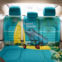 Blue Iguana Cayman Islands Back Car Seat Cover Turquoise Tropical Vibes - Wonder Print Shop