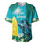 Blue Iguana Cayman Islands Baseball Jersey Turquoise Tropical Vibes - Wonder Print Shop