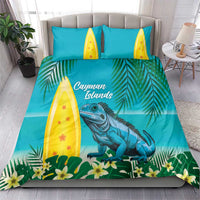 Blue Iguana Cayman Islands Bedding Set Turquoise Tropical Vibes - Wonder Print Shop