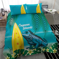 Blue Iguana Cayman Islands Bedding Set Turquoise Tropical Vibes - Wonder Print Shop