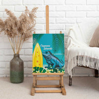 Blue Iguana Cayman Islands Canvas Wall Art Turquoise Tropical Vibes - Wonder Print Shop