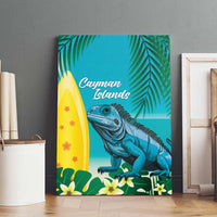 Blue Iguana Cayman Islands Canvas Wall Art Turquoise Tropical Vibes - Wonder Print Shop