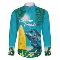 Blue Iguana Cayman Islands Family Matching Short Sleeve Bodycon Dress and Hawaiian Shirt Turquoise Tropical Vibes - Wonder Print Shop