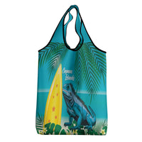 Blue Iguana Cayman Islands Grocery Bag Turquoise Tropical Vibes