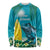 Blue Iguana Cayman Islands Long Sleeve Shirt Turquoise Tropical Vibes - Wonder Print Shop