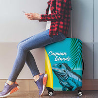 Blue Iguana Cayman Islands Luggage Cover Turquoise Tropical Vibes - Wonder Print Shop