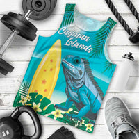 Blue Iguana Cayman Islands Men Tank Top Turquoise Tropical Vibes - Wonder Print Shop