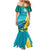 Blue Iguana Cayman Islands Mermaid Dress Turquoise Tropical Vibes - Wonder Print Shop