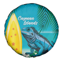 Blue Iguana Cayman Islands Spare Tire Cover Turquoise Tropical Vibes - Wonder Print Shop