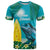 Blue Iguana Cayman Islands T Shirt Turquoise Tropical Vibes - Wonder Print Shop