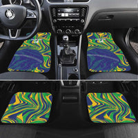 Brazil Football Custom Car Mats 2026 Vamos Brasil Marble Pattern - Wonder Print Shop