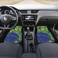 Brazil Football Custom Car Mats 2026 Vamos Brasil Marble Pattern - Wonder Print Shop