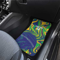Brazil Football Custom Car Mats 2026 Vamos Brasil Marble Pattern - Wonder Print Shop