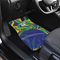 Brazil Football Custom Car Mats 2026 Vamos Brasil Marble Pattern - Wonder Print Shop