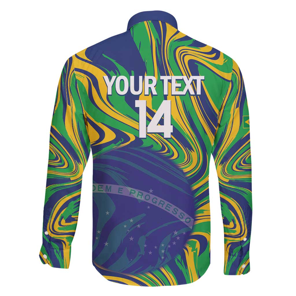 Brazil Football Custom Family Matching Tank Maxi Dress and Hawaiian Shirt 2026 Vamos Brasil Marble Pattern - Wonder Print Shop