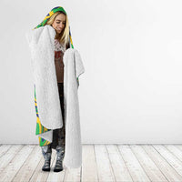 Brazil Football Hooded Blanket 2026 Vamos Brasil Marble Pattern - Wonder Print Shop