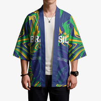 Brazil Football Custom Kimono 2026 Vamos Brasil Marble Pattern - Wonder Print Shop