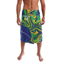 Brazil Football Custom Lavalava 2026 Vamos Brasil Marble Pattern - Wonder Print Shop