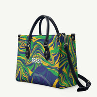 Brazil Football Leather Bag 2026 Vamos Brasil Marble Pattern - Wonder Print Shop