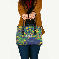 Brazil Football Leather Bag 2026 Vamos Brasil Marble Pattern - Wonder Print Shop