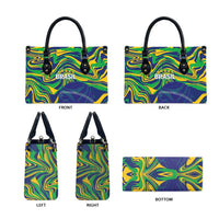 Brazil Football Leather Bag 2026 Vamos Brasil Marble Pattern - Wonder Print Shop