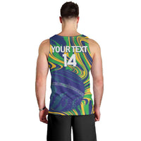 Brazil Football Custom Men Tank Top 2026 Vamos Brasil Marble Pattern - Wonder Print Shop