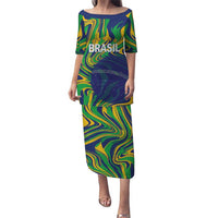 Brazil Football Custom Puletasi 2026 Vamos Brasil Marble Pattern - Wonder Print Shop