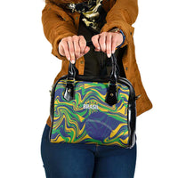 Brazil Football Shoulder Handbag 2026 Vamos Brasil Marble Pattern - Wonder Print Shop