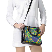 Brazil Football Shoulder Handbag 2026 Vamos Brasil Marble Pattern - Wonder Print Shop