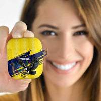 Ecuador Football Custom AirPods Case 2026 Vamos La Tri Yellow South America Pattern - Wonder Print Shop