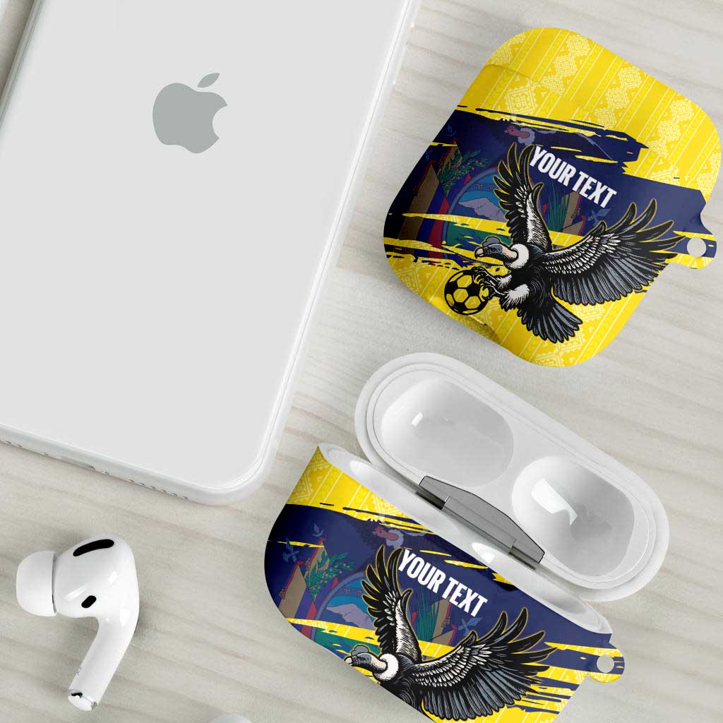 Ecuador Football Custom AirPods Case 2026 Vamos La Tri Yellow South America Pattern - Wonder Print Shop