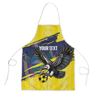 Ecuador Football Custom Apron 2026 Vamos La Tri Yellow South America Pattern - Wonder Print Shop
