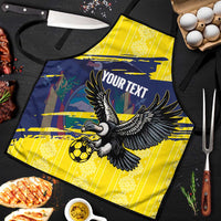 Ecuador Football Custom Apron 2026 Vamos La Tri Yellow South America Pattern - Wonder Print Shop
