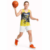 Ecuador Football Custom Basketball Jersey 2026 Vamos La Tri Yellow South America Pattern - Wonder Print Shop
