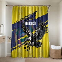 Ecuador Football Custom Bathroom Set 2026 Vamos La Tri Yellow South America Pattern - Wonder Print Shop