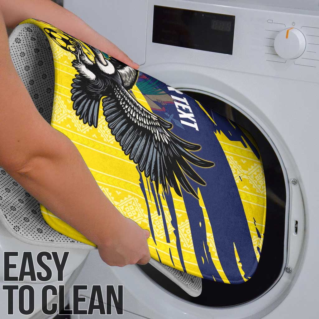 Ecuador Football Custom Bathroom Set 2026 Vamos La Tri Yellow South America Pattern - Wonder Print Shop