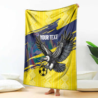 Ecuador Football Custom Blanket 2026 Vamos La Tri Yellow South America Pattern - Wonder Print Shop